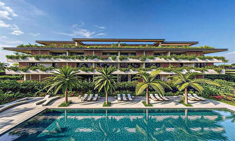 Exclusive luxury apartments on a frontline golf complex with sea views in Mijas, Costa del Sol 791288