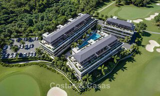 Exclusive luxury apartments on a frontline golf complex with sea views in Mijas, Costa del Sol 791289 