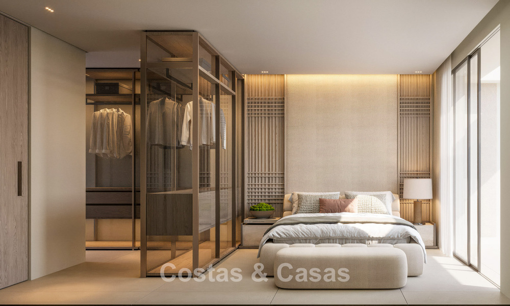 Exclusive luxury apartments on a frontline golf complex with sea views in Mijas, Costa del Sol 791290