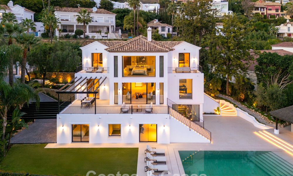 Luxury class villa for sale front-line golf with panoramic views in Marbella - Benahavís 791633