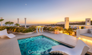 Exclusive duplex penthouse with private pool and panoramic sea views for sale on Marbella’s Golden Mile 791645 