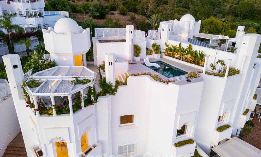 Exclusive duplex penthouse with private pool and panoramic sea views for sale on Marbella’s Golden Mile 791648