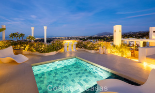 Exclusive duplex penthouse with private pool and panoramic sea views for sale on Marbella’s Golden Mile 791652 