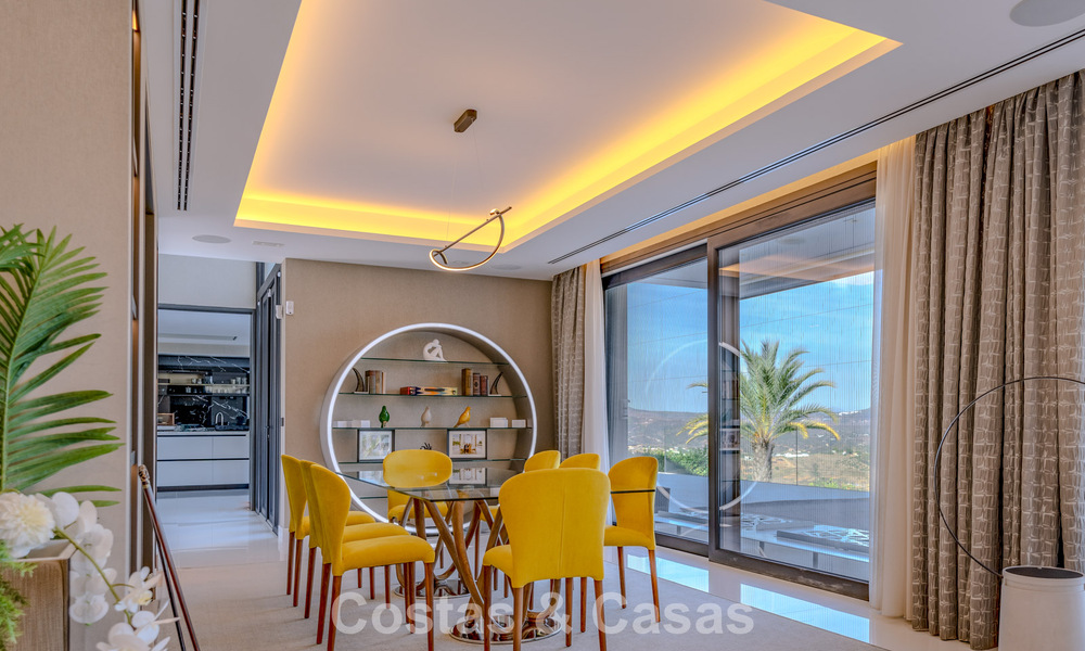 Brand-new, modern luxury villa with sea views for sale in a golf resort in Mijas, Costa del Sol 791680
