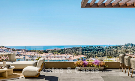 New, modern apartments with panoramic sea views in Mijas Costa, Costa del Sol 791705