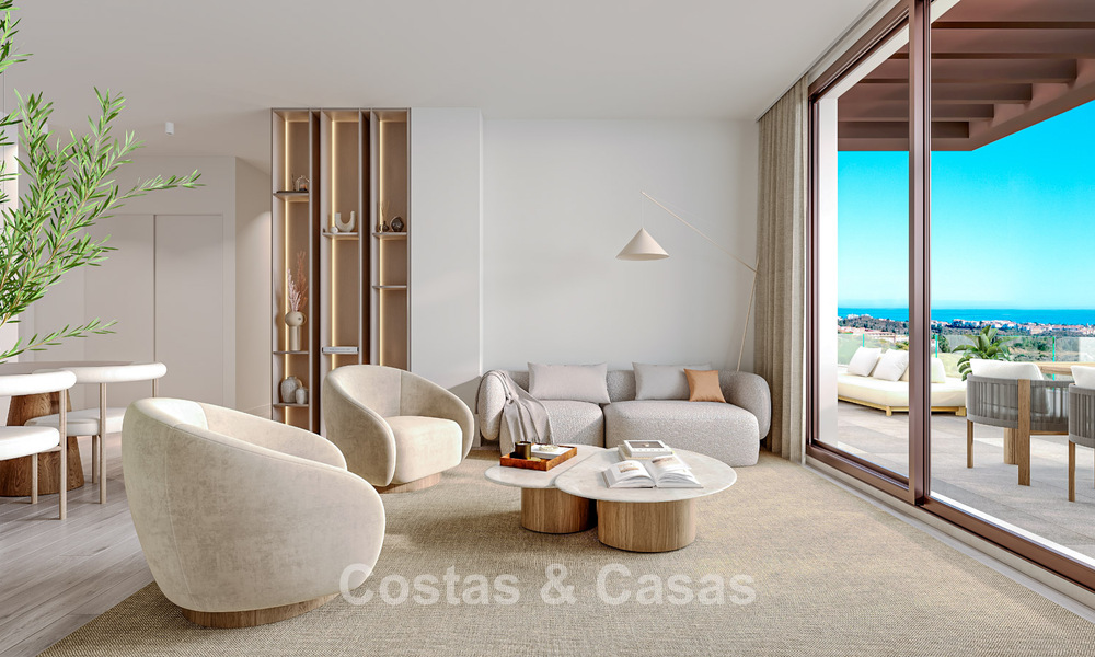 New, modern apartments with panoramic sea views in Mijas Costa, Costa del Sol 791709