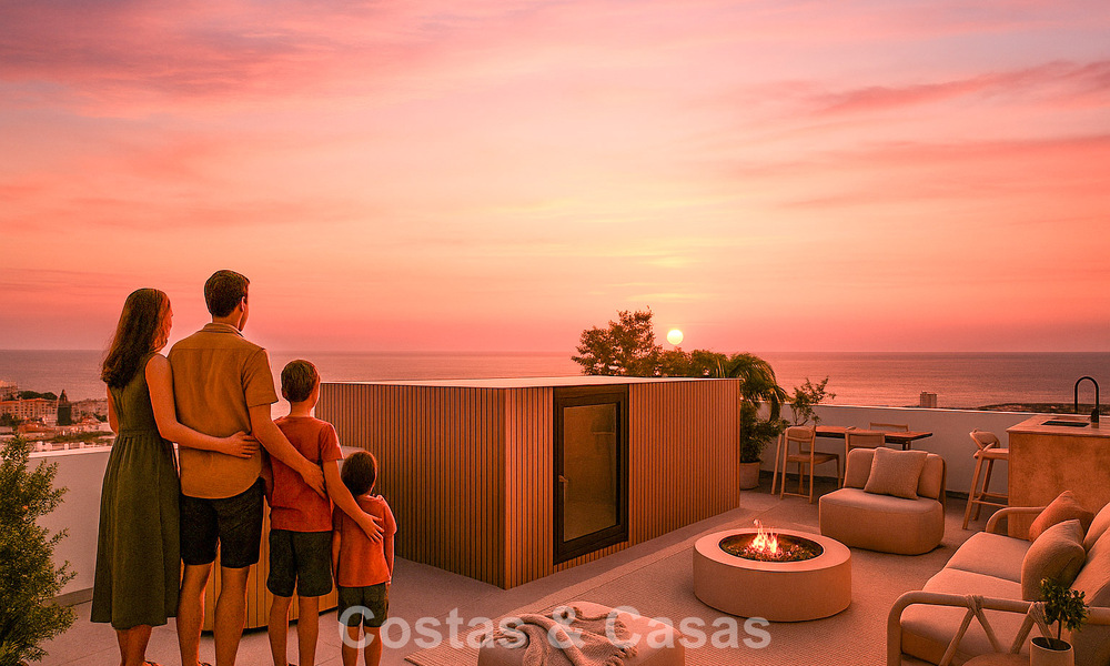 Modern semi-detached villas for sale with 360° views, Mijas Costa, Costa del Sol 791800