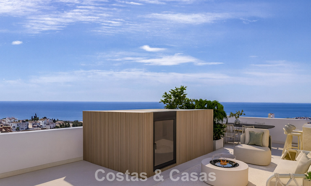 Modern semi-detached villas for sale with 360° views, Mijas Costa, Costa del Sol 791801
