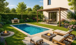 Modern semi-detached villas for sale with 360° views, Mijas Costa, Costa del Sol 791805 