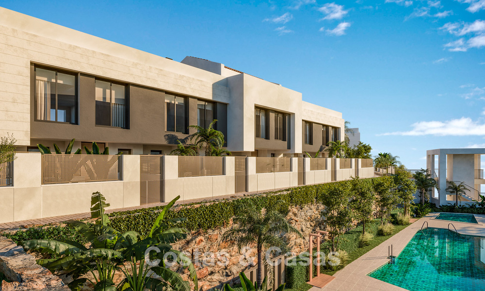 Modern semi-detached villas for sale with 360° views, Mijas Costa, Costa del Sol 791806