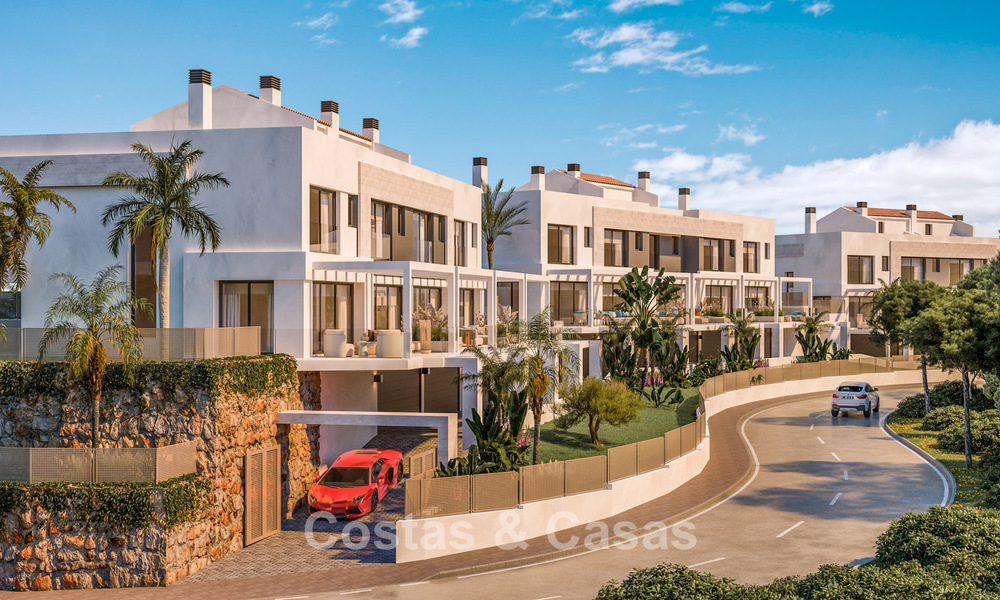 Modern semi-detached villas for sale with 360° views, Mijas Costa, Costa del Sol 791810
