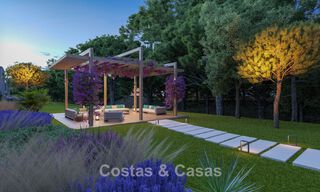 Contemporary townhouses with modern design for sale in a golf setting in Mijas Costa, Costa del Sol 791828 