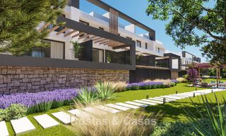 Contemporary townhouses with modern design for sale in a golf setting in Mijas Costa, Costa del Sol 791830 