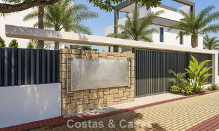 Contemporary townhouses with modern design for sale in a golf setting in Mijas Costa, Costa del Sol 791834 