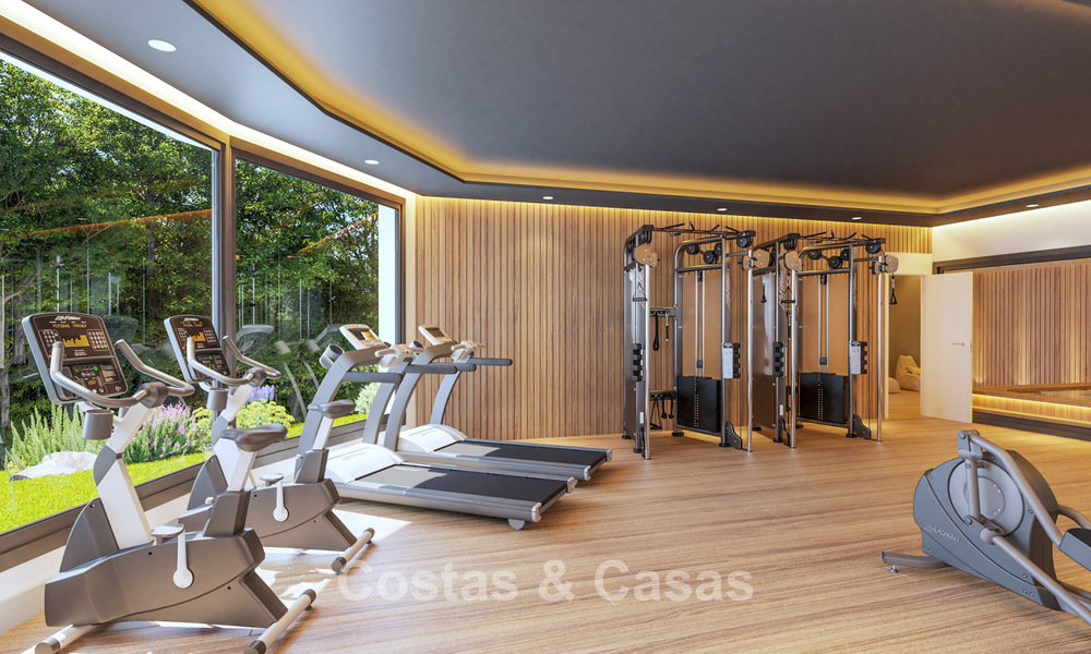 Contemporary townhouses with modern design for sale in a golf setting in Mijas Costa, Costa del Sol 791835