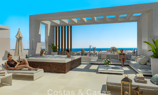 Contemporary townhouses with modern design for sale in a golf setting in Mijas Costa, Costa del Sol 791836 