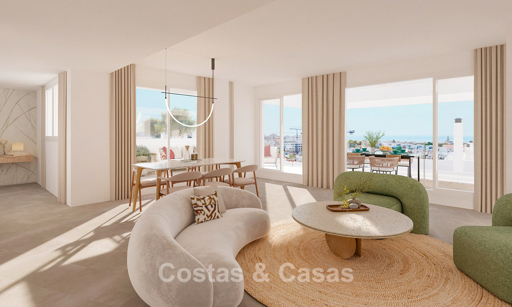 Exclusive apartments and townhouses for sale with sea view and within walking distance of Estepona centre 791980
