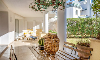 Very spacious garden apartment for sale in a beachfront complex on the New Golden Mile between Marbella and Estepona 792097 