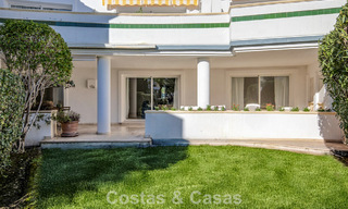 Very spacious garden apartment for sale in a beachfront complex on the New Golden Mile between Marbella and Estepona 792101 