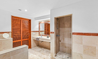 Very spacious garden apartment for sale in a beachfront complex on the New Golden Mile between Marbella and Estepona 792130 