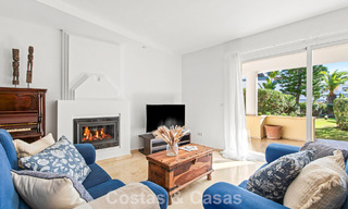 Very spacious garden apartment for sale in a beachfront complex on the New Golden Mile between Marbella and Estepona 792139 