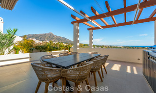 Contemporary renovated duplex penthouse with private pool and panoramic sea views in Nueva Andalucía, Marbella 792142 