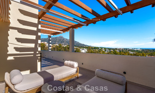 Contemporary renovated duplex penthouse with private pool and panoramic sea views in Nueva Andalucía, Marbella 792144 