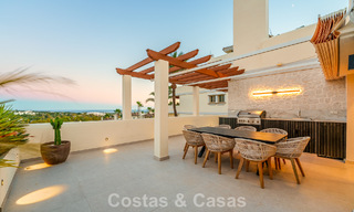 Contemporary renovated duplex penthouse with private pool and panoramic sea views in Nueva Andalucía, Marbella 792181 