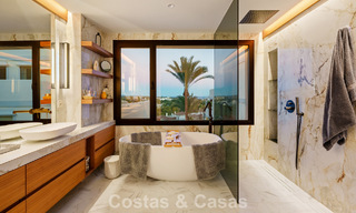 Contemporary renovated duplex penthouse with private pool and panoramic sea views in Nueva Andalucía, Marbella 792183 