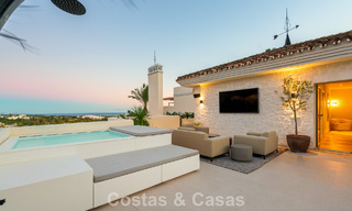 Contemporary renovated duplex penthouse with private pool and panoramic sea views in Nueva Andalucía, Marbella 792184 