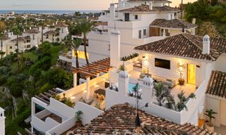 Contemporary renovated duplex penthouse with private pool and panoramic sea views in Nueva Andalucía, Marbella 792196 