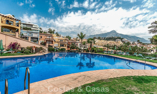 Elegant 4-bedroom corner townhouse for sale in a gated and secure community in Nueva Andalucía, Marbella 792231 