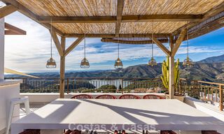 Modern penthouse for sale with panoramic views of the sea and Istán Lake, in the hills just above Marbella’s Golden Mile 792291 