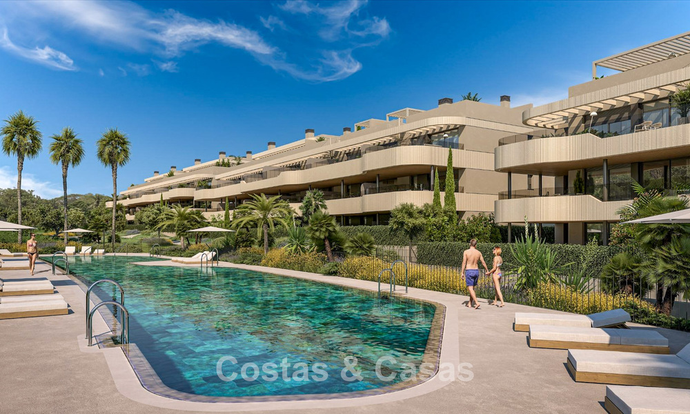 Exclusive off-plan apartments for sale in a modern golf development on the New Golden Mile between Marbella and Estepona 792340