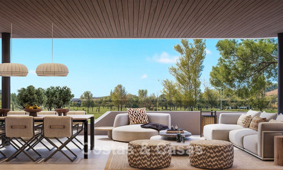 Exclusive off-plan apartments for sale in a modern golf development on the New Golden Mile between Marbella and Estepona 792347