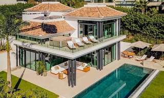 4 ultramodern boutique villas for sale on Marbella’s Golden Mile, ready to move in. 792464 