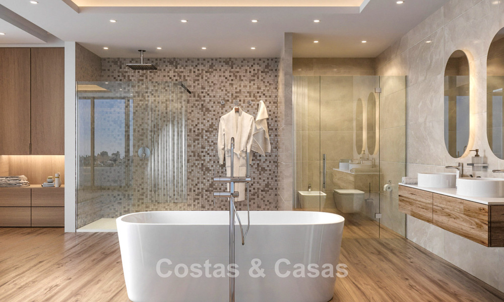 Sleek, modern off-Plan design villa for sale within walking distance of the beach and amenities in Guadalmina Baja, Marbella 792659