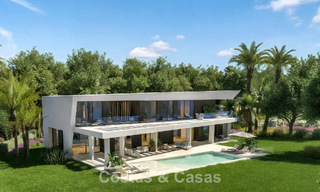 Sleek, modern off-Plan design villa for sale within walking distance of the beach and amenities in Guadalmina Baja, Marbella 792661 