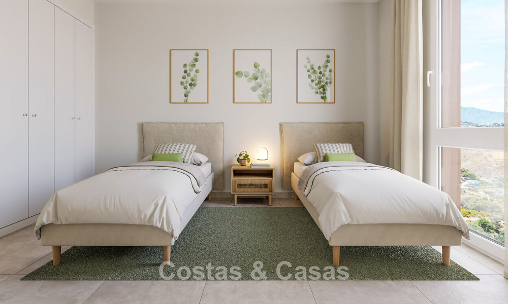 Contemporary townhouses with stunning sea views for sale in La Cala de Mijas, Costa del Sol 792665