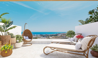 Contemporary townhouses with stunning sea views for sale in La Cala de Mijas, Costa del Sol 792671 