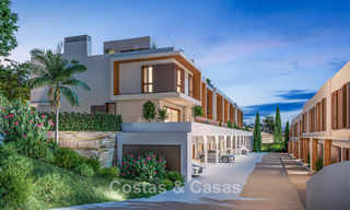 Contemporary townhouses with stunning sea views for sale in La Cala de Mijas, Costa del Sol 792675 