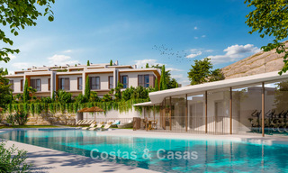 Contemporary townhouses with stunning sea views for sale in La Cala de Mijas, Costa del Sol 792676 