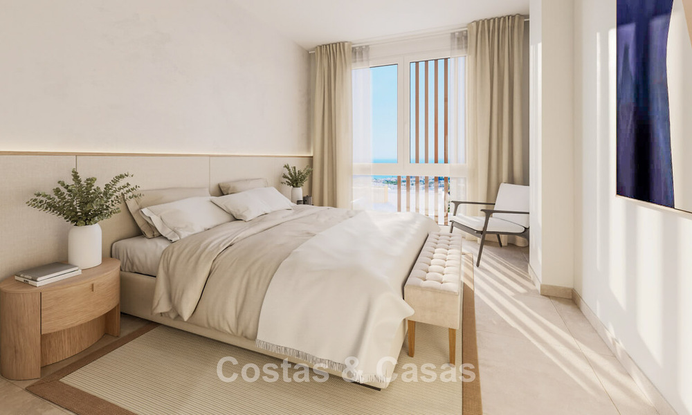 Contemporary townhouses with stunning sea views for sale in La Cala de Mijas, Costa del Sol 792678