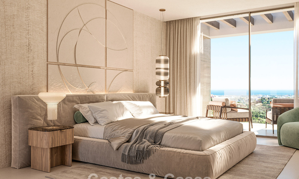 5 modernist terraced villas for sale with panoramic sea views in La Quinta, Benahavís - Marbella 795596