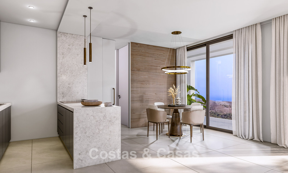 Off-plan new-build villa with sophisticated architecture and panoramic sea views for sale in Marbella - Benahavís 792680