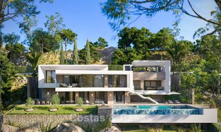 Off-plan new-build villa with sophisticated architecture and panoramic sea views for sale in Marbella - Benahavís 792686 