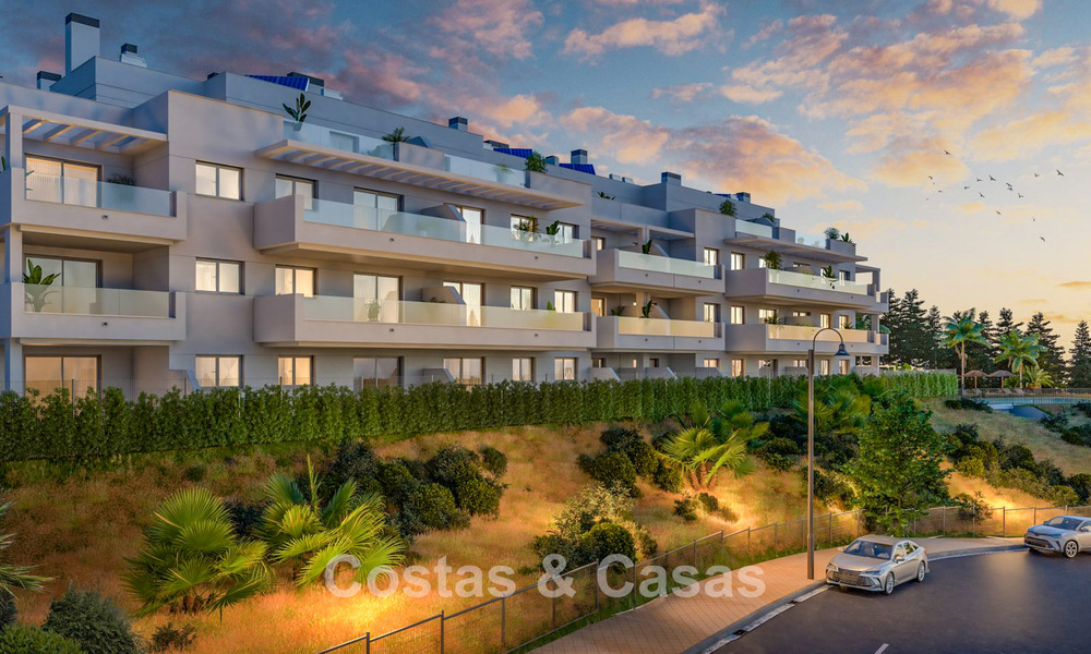 New, Contemporary Apartments with Panoramic Sea Views for Sale in Mijas Costa, Mijas 792742