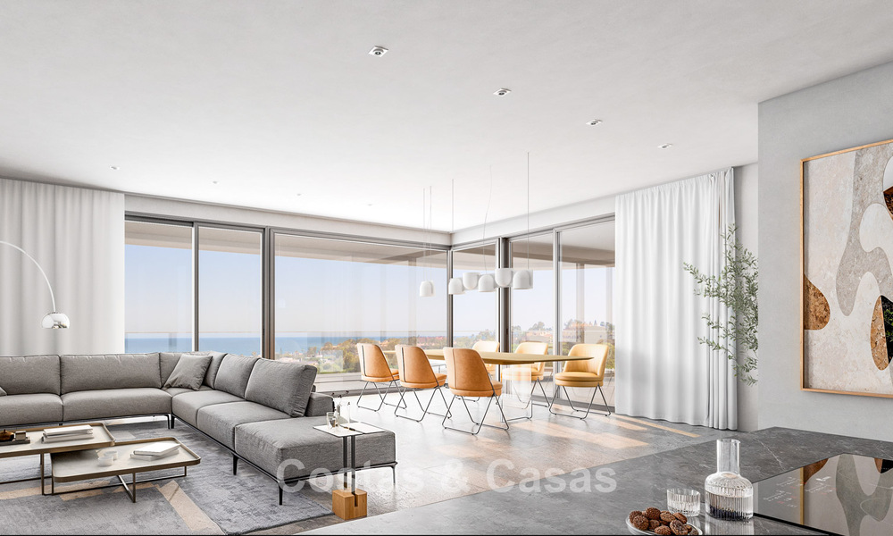 Modern new-build apartments with panoramic sea views for sale in Manilva, Costa del Sol 792930