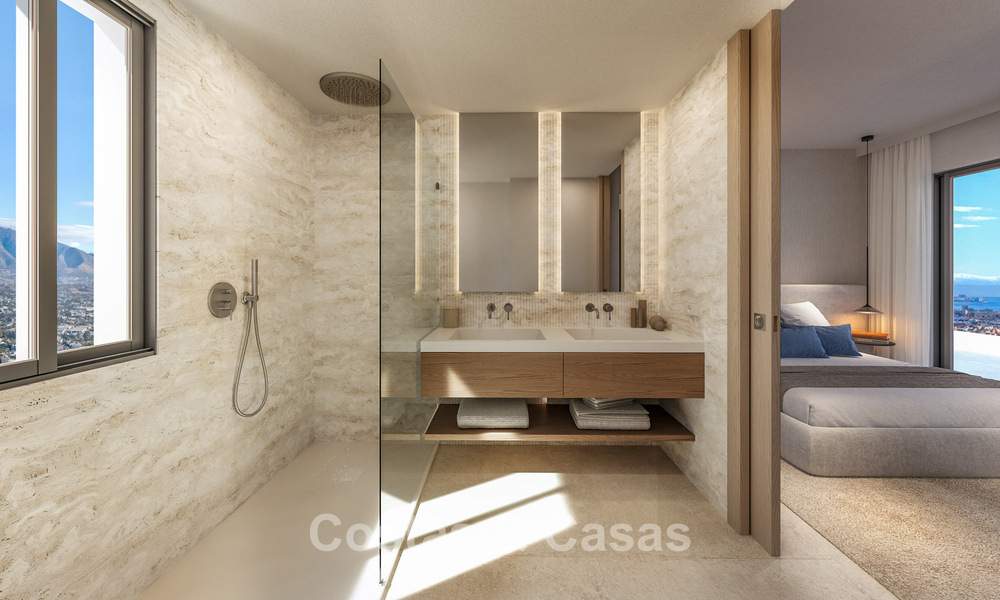 Innovative apartments with panoramic sea views for sale in a golf resort in Mijas Costa, Costa del Sol 792969