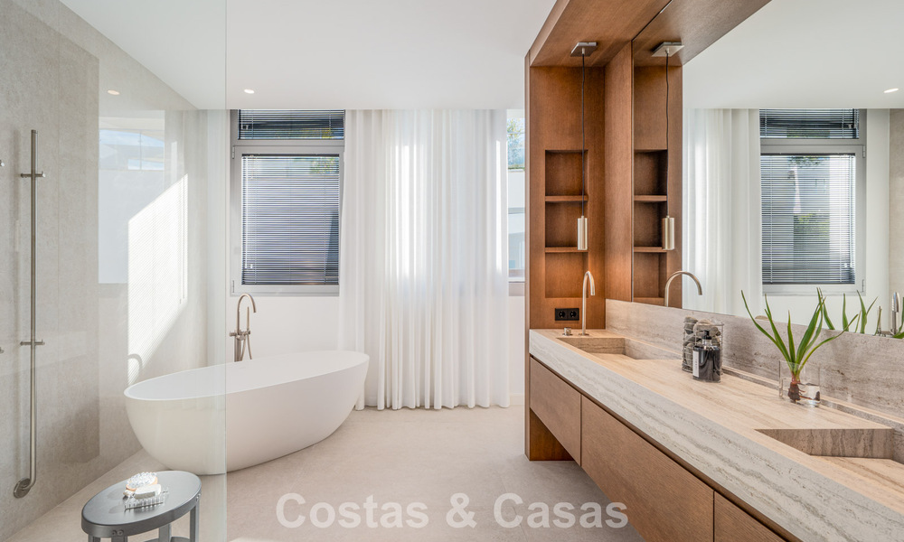 Modern semi-detached villa for sale with sublime sea views in a gated community in Sierra Blanca, Marbella’s Golden Mile 793033